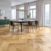 PARQUET 3LP 1S OAK CHEVRON 45 PROVENCE NATURAL MATT LACQUERED BRUSHED 4Vm T&G