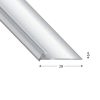 PROFILE ENDING  V=5 MM SILVER 270 CM