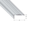 PROF STAIR NOSING 25X10 MM ADHESIVE 270 CM TITAN