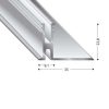 PROFILE BASE DUO-GRIP 17-22 MM 90 CM