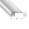 PROFILE END2-PART T-FLEX 20x9,6 MM 300 CM S