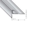 PROF STAIR NOSING V=6,5 MM SILVER 270 CM