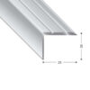PROF STAIR NOSING 25X20 MM ADHESIVE 90 CM WALNUT