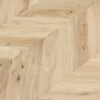 PARQUET 3LP 1S OAK CHEVRON 45 ARDENNE NATURAL WHITE MATT LACQUERED 4Vm T&G