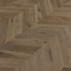 PARQUET 3LP 1S OAK CHEVRON 45 RHONE NATURAL GREY MATT LACQUERED BRUSHED 4Vm T&G