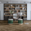PARQUET 3LP 1S OAK CHEVRON 45 RHONE NATURAL GREY MATT LACQUERED BRUSHED 4Vm T&G