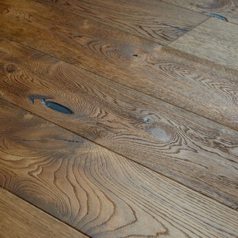 PARQUET 3LP 1S OAK SMOKED MARTINIQUE DE BRUSH WAX OILED T+G
