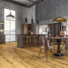 PARQUET 3LP 1S OAK BURGUNDY DE BRUSHED OILED T+G