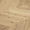 PARQUET 3LP 1S OAK CHEVRON 45 LANGUEDOC NATURAL WHITE LIGHT MATT LACQUERED BRUSHED 4Vm T&G