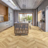 PARQUET 3LP 1S OAK CHEVRON 45 LANGUEDOC NATURAL WHITE LIGHT MATT LACQUERED BRUSHED 4Vm T&G