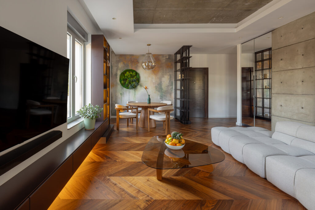 Apartment in Belgrade – Distinctive Chevron Touch
