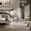 VENEERED FL OAK DALEN POWDER WHITE BLEND MATT LACQ 4V 5G