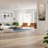 VENEERED FL OAK VIARP POWDER WHITE NATURE BRUSHED MAT LACQ 5G Dry
