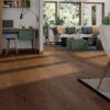 VENEERED FLOOR OAK LINDBY SHADOW BROWN NATURE BRU MAT LACQ 5G Dry